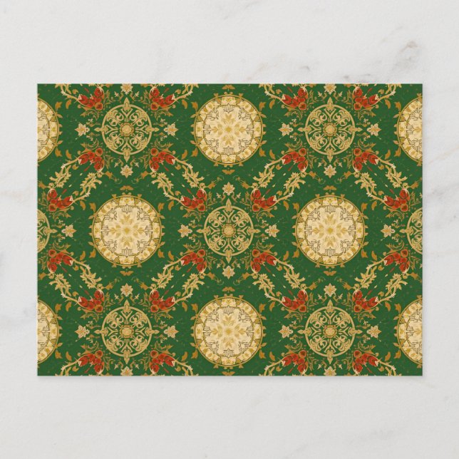Cartes Pour Fêtes Annuelles Vintage Christmas Pattern - Holiday Card (Devant)