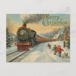 Cartes Pour Fêtes Annuelles Vintage Christmas Postcard
