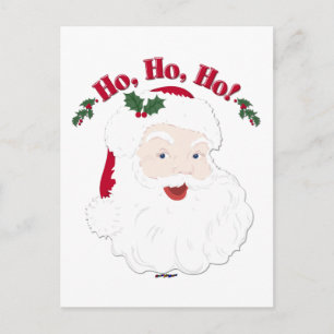 Cartes Pour Fêtes Annuelles Vintage Christmas Santa Ho, Ho !