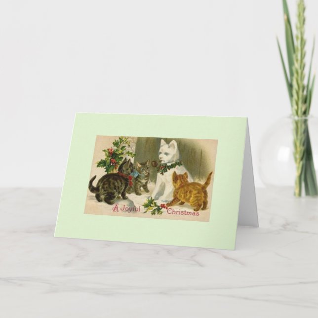 Cartes Pour Fêtes Annuelles Vintage Christmas Snow (Devant)