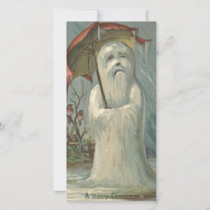 Cartes Pour Fêtes Annuelles Vintage Christmas Snowman