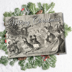 Cartes Pour Fêtes Annuelles Vintage Classic Joyeux Noël Homer