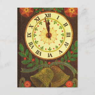Cartes Pour Fêtes Annuelles Vintage clock, compte à rebours