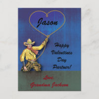Vintage cowboy romantique