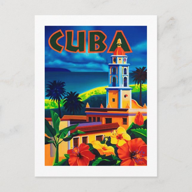 Cartes Pour Fêtes Annuelles Vintage Cuba (Devant)