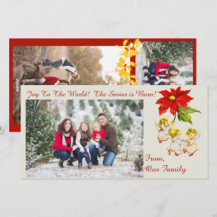 Cartes Pour Fêtes Annuelles Vintage Danser Bébé Angels Photocard