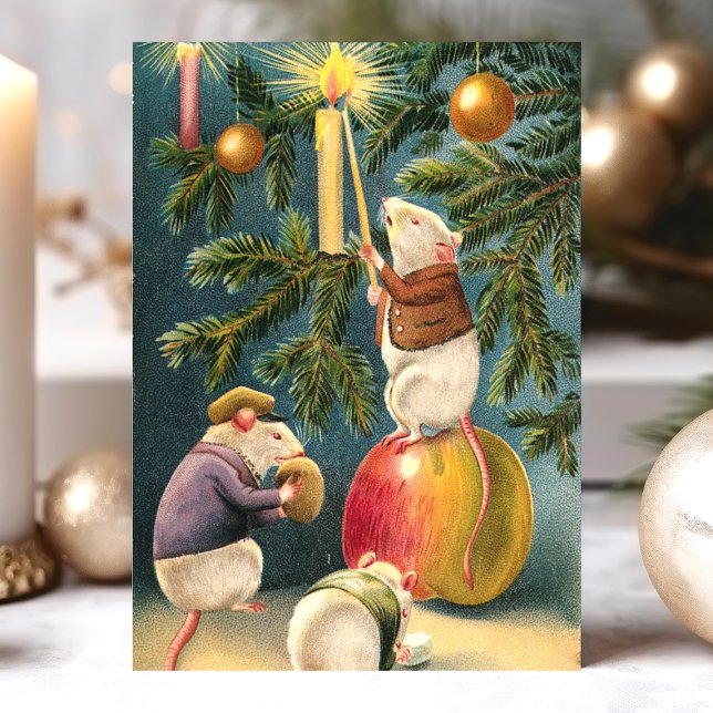 Cartes Pour Fêtes Annuelles Vintage de Noël (Créateur téléchargé)