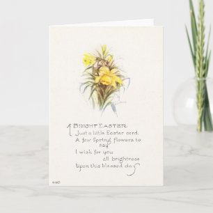 Cartes Pour Fêtes Annuelles Vintage Easter Greetings/A Bright Easter