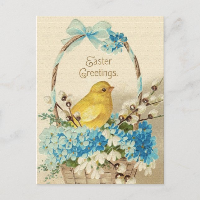 Cartes Pour Fêtes Annuelles Vintage Easter postcard (Devant)