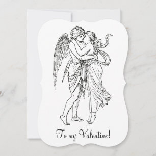 Cartes Pour Fêtes Annuelles Vintage Edwardian Valentine angel blanc cupide