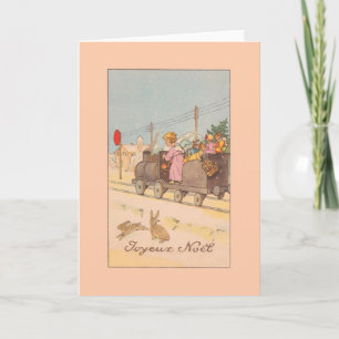 Cartes Pour Fêtes Annuelles Vintage French Joyeux Noël Christmas Card