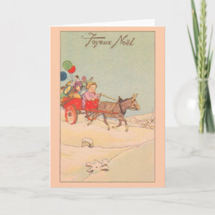 Cartes Pour Fêtes Annuelles Vintage French Joyeux Noël Christmas Card