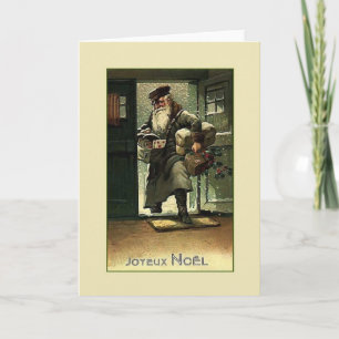 Cartes Pour Fêtes Annuelles Vintage French Joyeux Noël Christmas Card