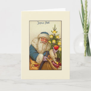 Cartes Pour Fêtes Annuelles Vintage French Joyeux Noël Christmas Card