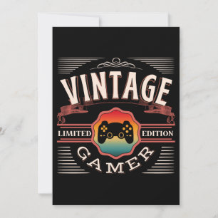 CARTES POUR FÊTES ANNUELLES VINTAGE GAMER LIMITED EDITION