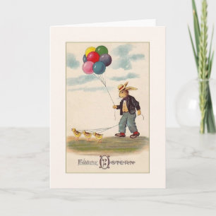 Cartes Pour Fêtes Annuelles Vintage German Easter Card. Joyeuses Pâques !