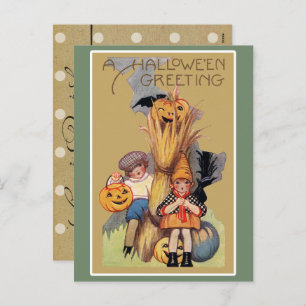 Cartes Pour Fêtes Annuelles Vintage Halloween Déplaisant