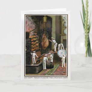 Cartes Pour Fêtes Annuelles Vintage Happy Thoughts Card