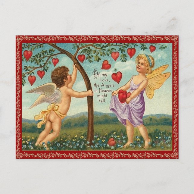 Cartes Pour Fêtes Annuelles Vintage Heart (Devant)