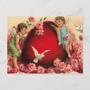 Cartes Pour Fêtes Annuelles Vintage Heart