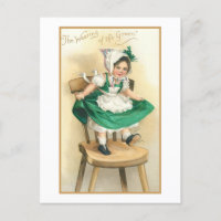 Vintage irlandaise avec St. Patrick's Day Greeting