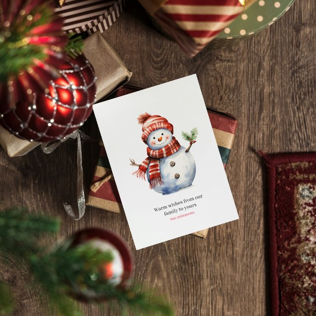 Cartes Pour Fêtes Annuelles Vintage Joyeux Noël & Snowmen (Créateur téléchargé)