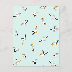 Cartes Pour Fêtes Annuelles Vintage Joyeux Oiseaux marins d'été