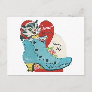 Cartes Pour Fêtes Annuelles Vintage Kitty Valentine