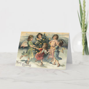 Cartes Pour Fêtes Annuelles Vintage Merry