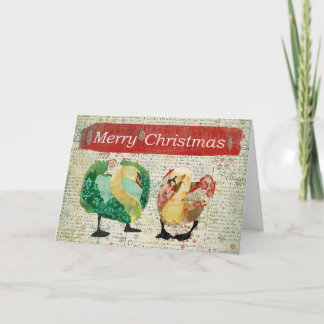 Cartes Pour Fêtes Annuelles Vintage Merry Christmas