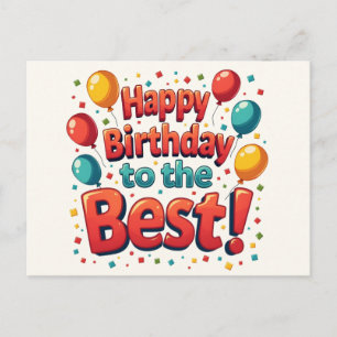 Cartes Pour Fêtes Annuelles Vintage Motivational Joyeux voeux d'anniversaire