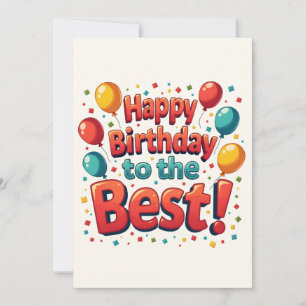 Cartes Pour Fêtes Annuelles Vintage Motivational Joyeux voeux d'anniversaire