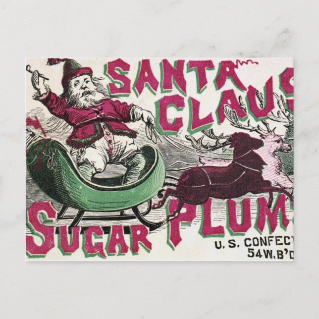 Cartes Pour Fêtes Annuelles Vintage : Noël - (Devant)