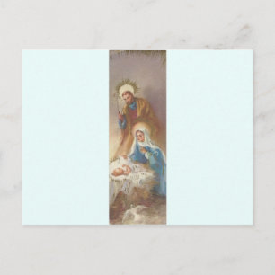Cartes Pour Fêtes Annuelles Vintage Noël Famille Sainte