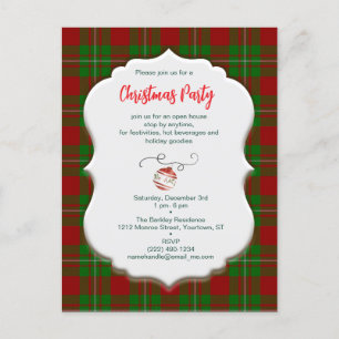 Cartes Pour Fêtes Annuelles Vintage Noël MacGregor Tartan Plaid