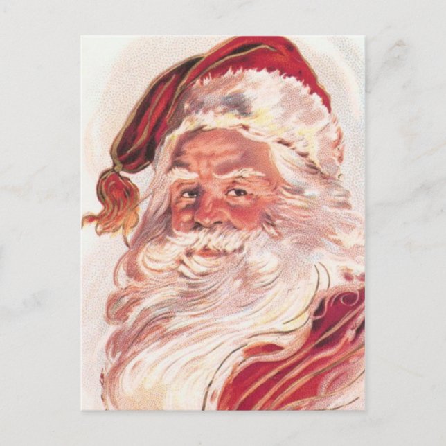 Cartes Pour Fêtes Annuelles Vintage Noël Père Noël (Devant)