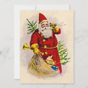 Cartes Pour Fêtes Annuelles Vintage Noël Père Noël
