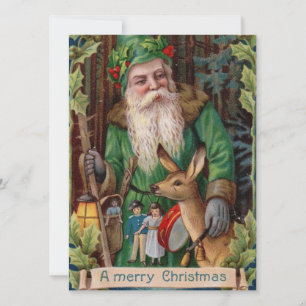 Cartes Pour Fêtes Annuelles Vintage Noël Père Noël