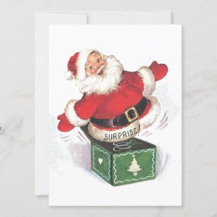 Cartes Pour Fêtes Annuelles Vintage Noël Père Noël