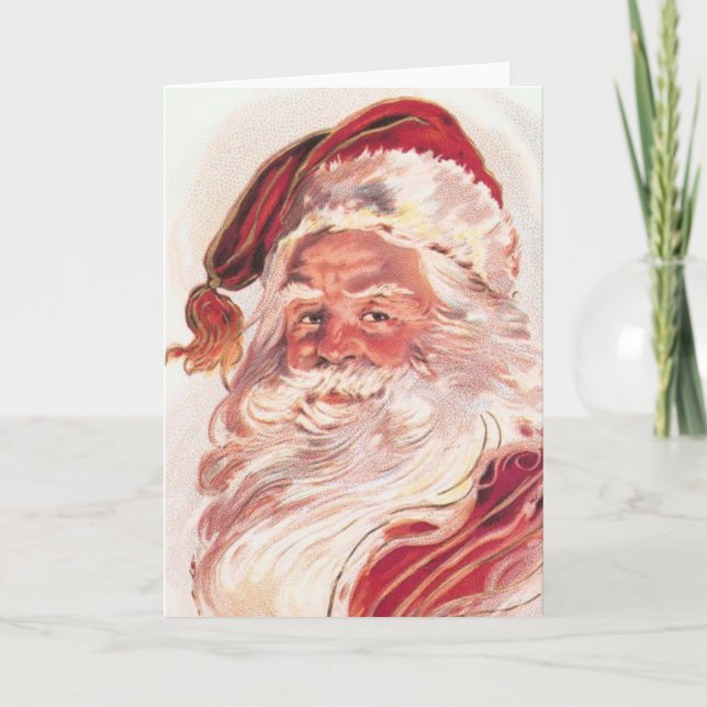 Cartes Pour Fêtes Annuelles Vintage Noël Père Noël (Devant)