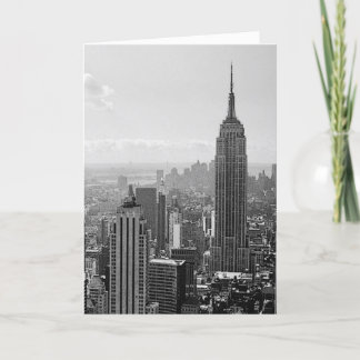 Cartes Pour Fêtes Annuelles Vintage noir et blanc de New York