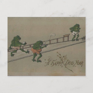 Cartes Pour Fêtes Annuelles Vintage : Nouvel An -