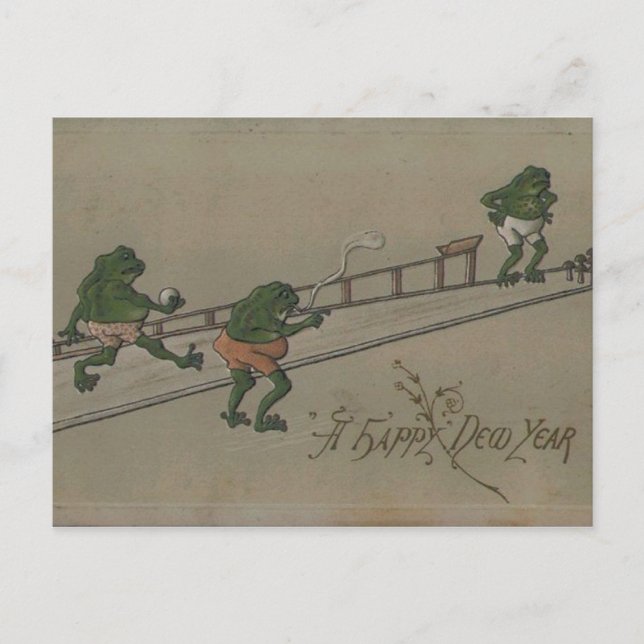 Cartes Pour Fêtes Annuelles Vintage : Nouvel An - (Devant)