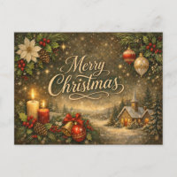 Vintage Or Script Noël Joyeux Noël