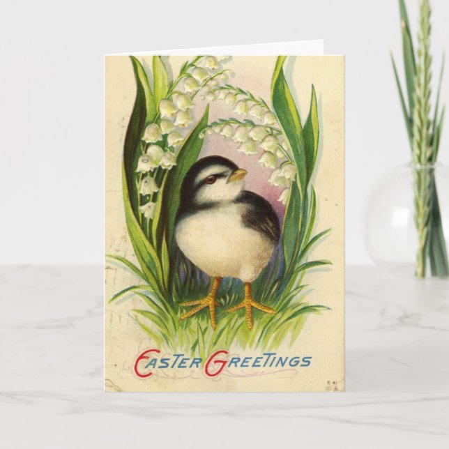 Cartes Pour Fêtes Annuelles Vintage Pâques (Devant)