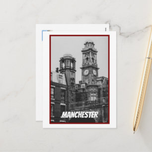 Cartes Pour Fêtes Annuelles Vintage paysage urbain de Manchester Angleterre 20