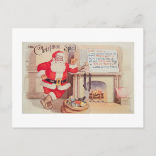 Cartes Pour Fêtes Annuelles vintage-père Noël-post-cartes-Noël-0355