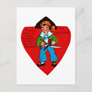 Cartes Pour Fêtes Annuelles Vintage Pirate Valentine