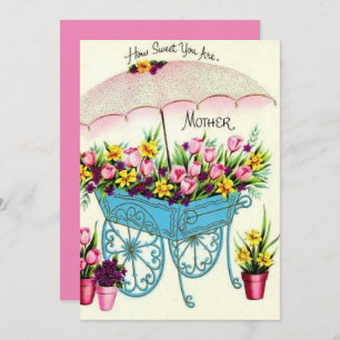 Cartes Pour Fêtes Annuelles Vintage Quelle douceur vous êtes Mothers Day Holid