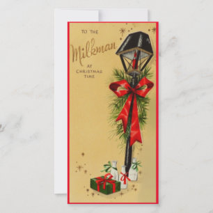 Cartes Pour Fêtes Annuelles Vintage Retro Christmas milkman